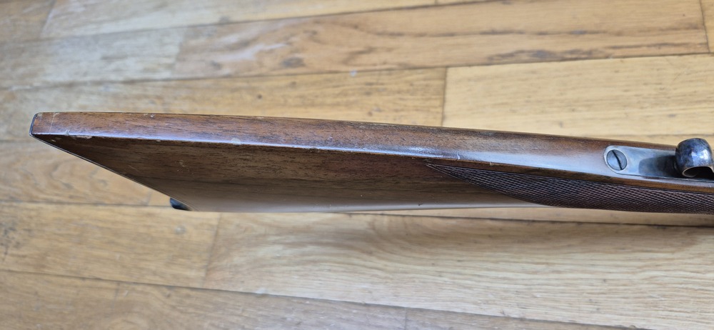 Très belle reproduction de Carabine de précision Edwin Wesson - Modèle vers 1845/49 - Cal .50 - Fabrication Italienne Moffra di Mainardi pour Hege en Allemagne - Arme poudre noire réputée pour sa précision longue distance - Très belles finitions - Jaspage à 90% - Bois en TBE - Très beau canon - Excellente mécanique - Arme de 1978 - Superbe et rare dans le monde poudre noire- TBE++ – Image 12