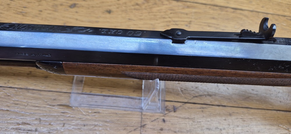 Très belle reproduction de Carabine de précision Edwin Wesson - Modèle vers 1845/49 - Cal .50 - Fabrication Italienne Moffra di Mainardi pour Hege en Allemagne - Arme poudre noire réputée pour sa précision longue distance - Très belles finitions - Jaspage à 90% - Bois en TBE - Très beau canon - Excellente mécanique - Arme de 1978 - Superbe et rare dans le monde poudre noire- TBE++ – Image 37