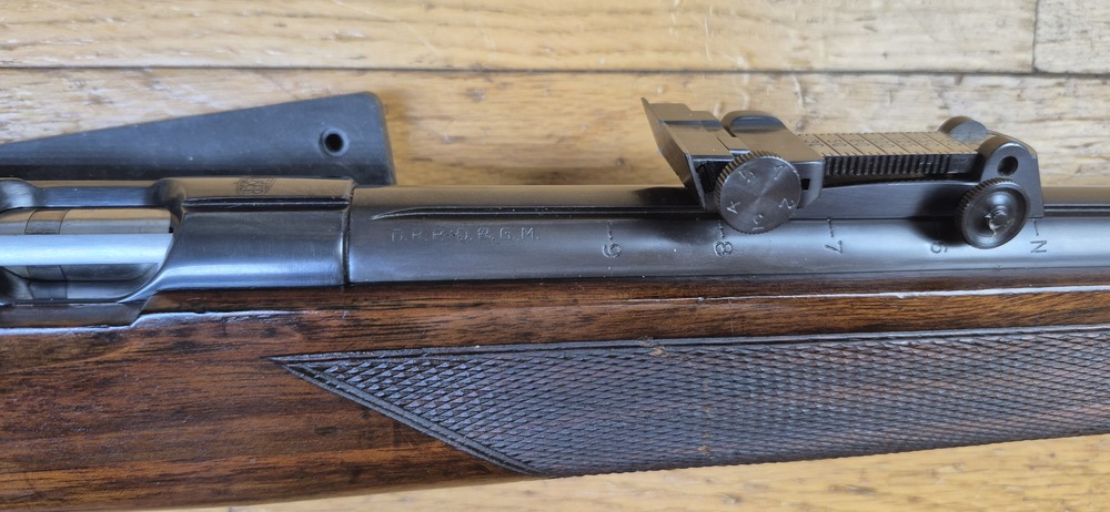 Très belle carabine de compétition Mauser ES350 B - III° Reich - Modèle Meisterschaftsbüchse - 22LR - Arme de l'automne 1936 - Mono-matricule - Canon Premium - Dioptre Mauser d'origine (démontable) - Excellent état - TBE++ – Image 9