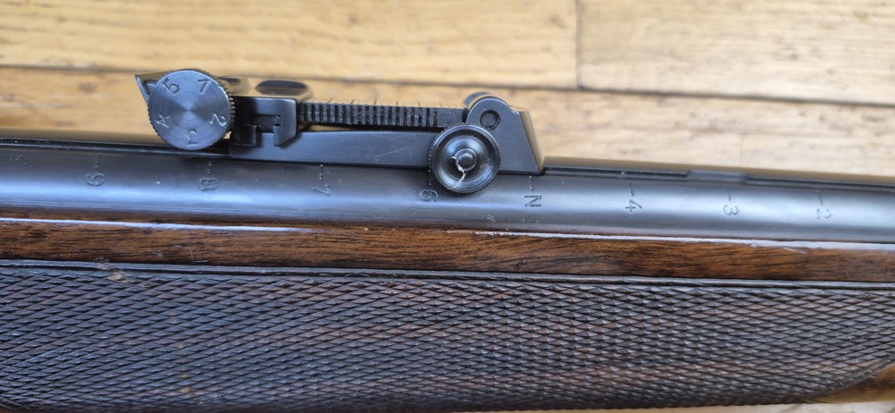 Très belle carabine de compétition Mauser ES350 B - III° Reich - Modèle Meisterschaftsbüchse - 22LR - Arme de l'automne 1936 - Mono-matricule - Canon Premium - Dioptre Mauser d'origine (démontable) - Excellent état - TBE++ – Image 11