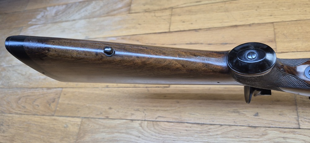 Très belle carabine de compétition Mauser ES350 B - III° Reich - Modèle Meisterschaftsbüchse - 22LR - Arme de l'automne 1936 - Mono-matricule - Canon Premium - Dioptre Mauser d'origine (démontable) - Excellent état - TBE++ – Image 15