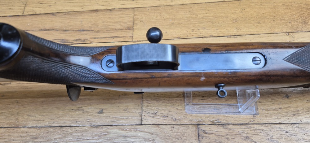 Très belle carabine de compétition Mauser ES350 B - III° Reich - Modèle Meisterschaftsbüchse - 22LR - Arme de l'automne 1936 - Mono-matricule - Canon Premium - Dioptre Mauser d'origine (démontable) - Excellent état - TBE++ – Image 16