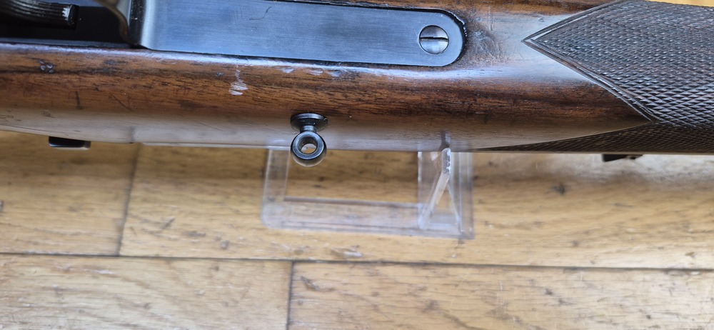 Très belle carabine de compétition Mauser ES350 B - III° Reich - Modèle Meisterschaftsbüchse - 22LR - Arme de l'automne 1936 - Mono-matricule - Canon Premium - Dioptre Mauser d'origine (démontable) - Excellent état - TBE++ – Image 17