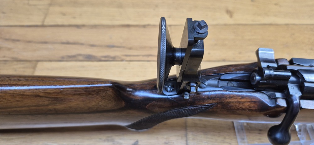 Très belle carabine de compétition Mauser ES350 B - III° Reich - Modèle Meisterschaftsbüchse - 22LR - Arme de l'automne 1936 - Mono-matricule - Canon Premium - Dioptre Mauser d'origine (démontable) - Excellent état - TBE++ – Image 22