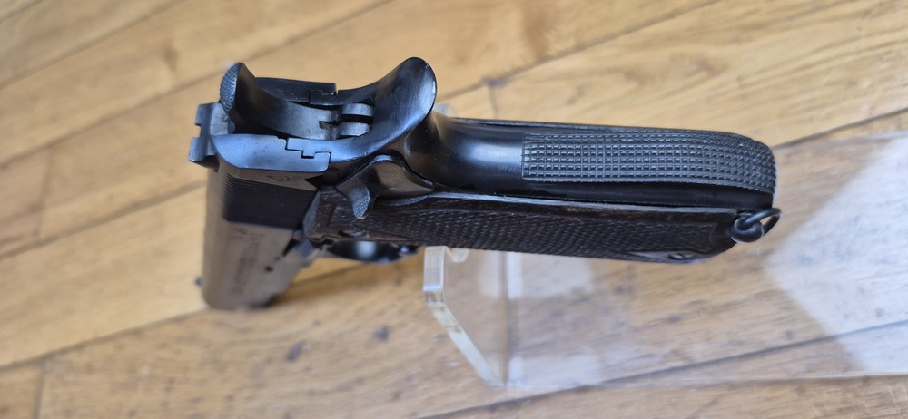 Très beau Pistolet Star B - Le plus réussi des clones du 1911 - Cal. 9 x19 - Arme adoptée par la Wehrmacht - Très belle fabrication de Eibar de 1943 - Arme militaire - État mécanique et esthétique plus que très beau - TBE++/TBE+++ – Image 13