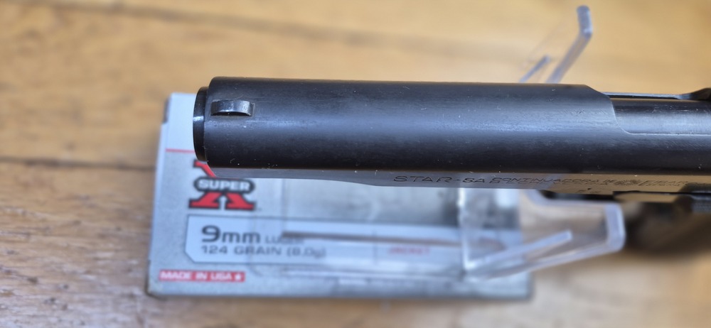 Très beau Pistolet Star B - Le plus réussi des clones du 1911 - Cal. 9 x19 - Arme adoptée par la Wehrmacht - Très belle fabrication de Eibar de 1943 - Arme militaire - État mécanique et esthétique plus que très beau - TBE++/TBE+++ – Image 16