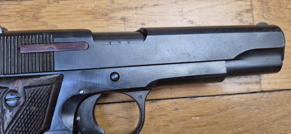 Très beau Pistolet Star B - Le plus réussi des clones du 1911 - Cal. 9 x19 - Arme adoptée par la Wehrmacht - Très belle fabrication de Eibar de 1943 - Arme militaire - État mécanique et esthétique plus que très beau - TBE++/TBE+++ – Image 22