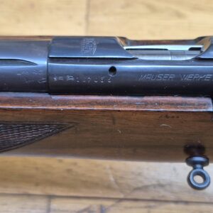 Très belle carabine de compétition Mauser ES350 B - III° Reich - Modèle Meisterschaftsbüchse - 22LR - Arme de l'automne 1936 - Mono-matricule - Canon Premium - Dioptre Mauser d'origine (démontable) - Excellent état - TBE++