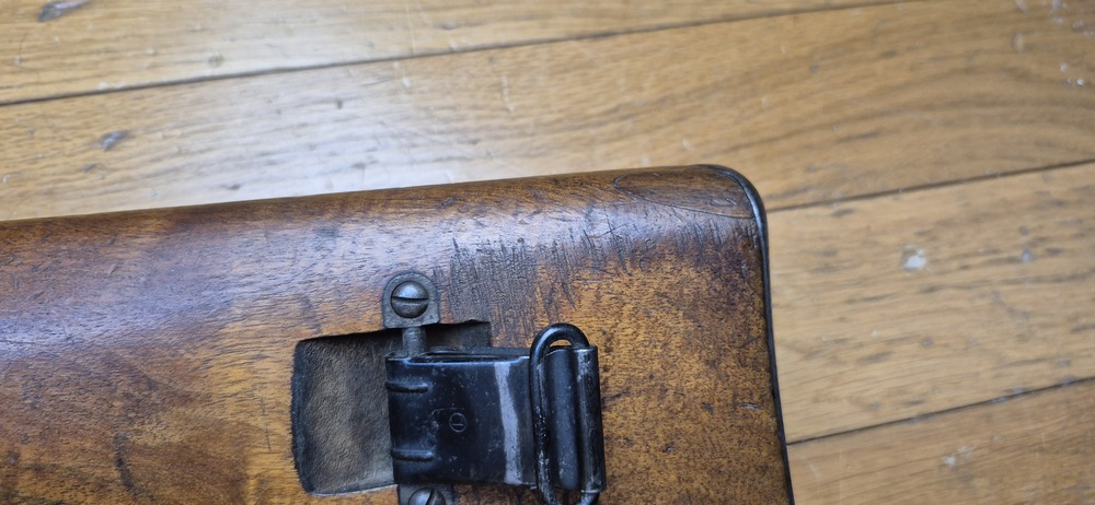 Rare Carabine suisse 05/11 - Sur base de carabine de cavalerie 1905 système 1889 Schmidt Rubin modifiée 1911 - Munition GP11 en 7,5 x 55 Suisse - Bons bois mais avec entures - Mécanique impeccable et canon très beau - Excellente petite carabine en cat. D - BE/BE+ – Image 31
