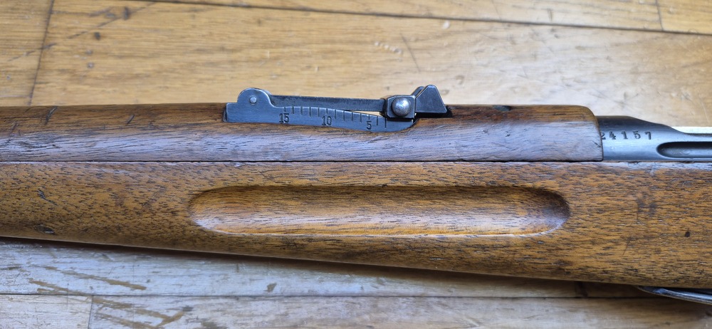 Rare Carabine suisse 05/11 - Sur base de carabine de cavalerie 1905 système 1889 Schmidt Rubin modifiée 1911 - Munition GP11 en 7,5 x 55 Suisse - Bons bois mais avec entures - Mécanique impeccable et canon très beau - Excellente petite carabine en cat. D - BE/BE+ – Image 41