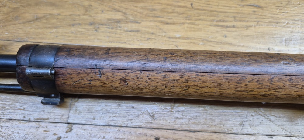 Rare Carabine suisse 05/11 - Sur base de carabine de cavalerie 1905 système 1889 Schmidt Rubin modifiée 1911 - Munition GP11 en 7,5 x 55 Suisse - Bons bois mais avec entures - Mécanique impeccable et canon très beau - Excellente petite carabine en cat. D - BE/BE+ – Image 43